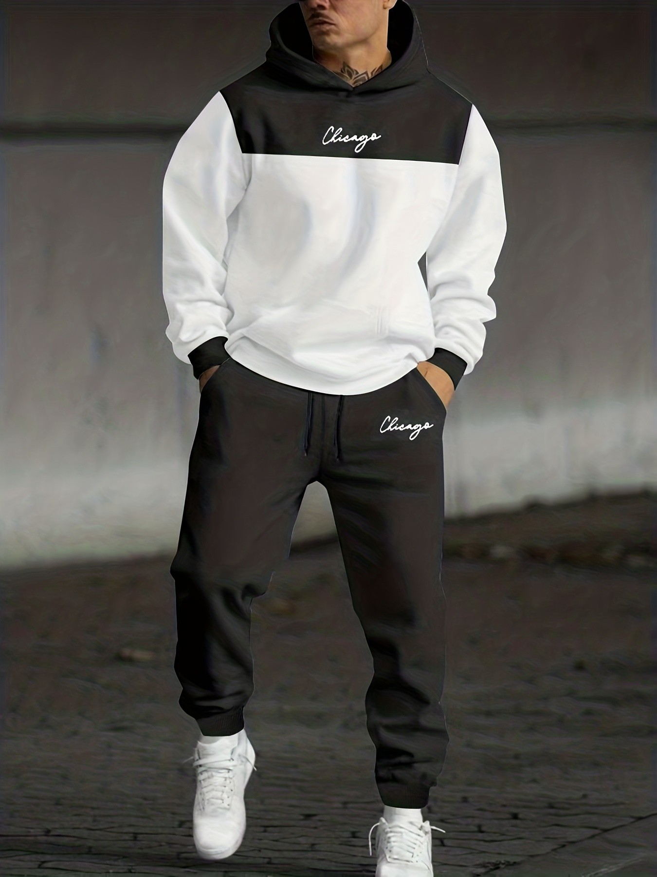 3D Printing Custom - 2026 Herbst/Winter Herren-Set aus Kapuzenpullover und